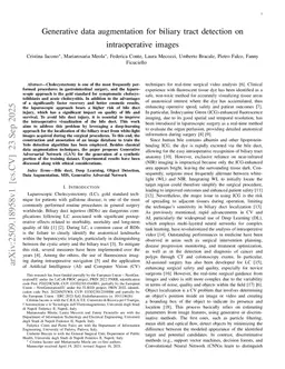 Generative data augmentation for biliary tract detection on intraoperative images