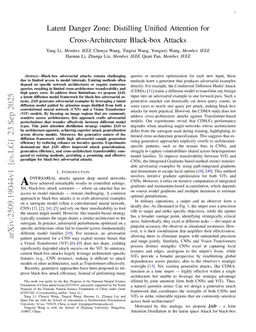 Latent Danger Zone: Distilling Unified Attention for Cross-Architecture Black-box Attacks