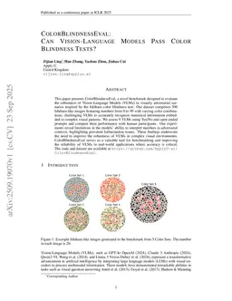 ColorBlindnessEval: Can Vision-Language Models Pass Color Blindness Tests?