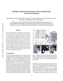 KAMERA: Enhancing Aerial Surveys of Ice-associated Seals in Arctic Environments