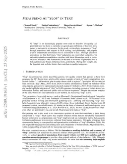 Measuring AI "Slop" in Text