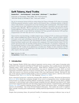 Soft Tokens, Hard Truths