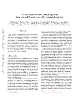 The 1st Solution for MOSEv2 Challenge 2025: Long-term and Concept-aware Video Segmentation via SeC