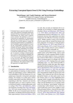 Extracting Conceptual Spaces from LLMs Using Prototype Embeddings