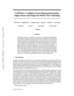 CAR-Flow: Condition-Aware Reparameterization Aligns Source and Target for Better Flow Matching