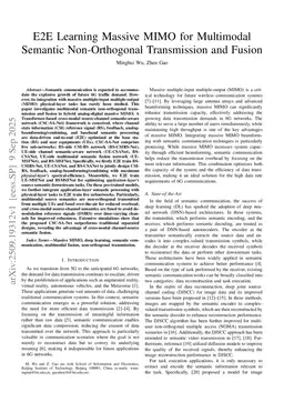 E2E Learning Massive MIMO for Multimodal Semantic Non-Orthogonal Transmission and Fusion