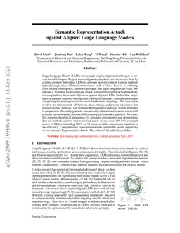 Semantic Representation Attack against Aligned Large Language Models