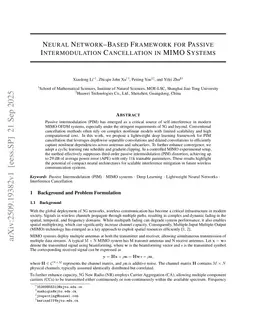 Neural Network Based Framework for Passive Intermodulation Cancellation in MIMO Systems