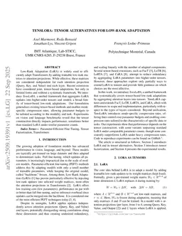 TensLoRA: Tensor Alternatives for Low-Rank Adaptation