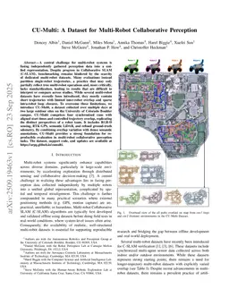 CU-Multi: A Dataset for Multi-Robot Collaborative Perception