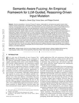 Semantic-Aware Fuzzing: An Empirical Framework for LLM-Guided, Reasoning-Driven Input Mutation