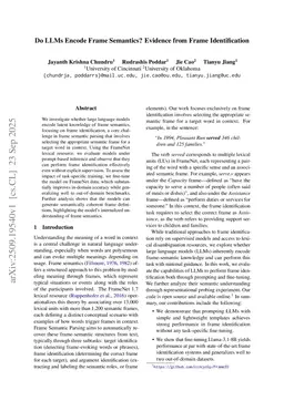 Do LLMs Encode Frame Semantics? Evidence from Frame Identification