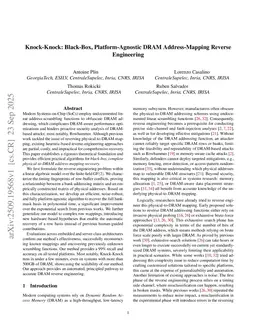 Knock-Knock: Black-Box, Platform-Agnostic DRAM Address-Mapping Reverse Engineering