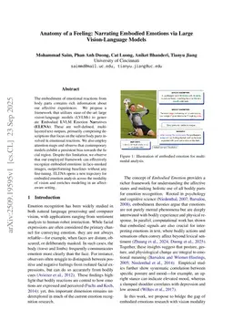 Anatomy of a Feeling: Narrating Embodied Emotions via Large Vision-Language Models