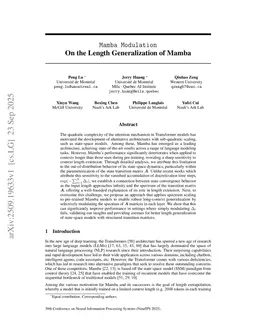Mamba Modulation: On the Length Generalization of Mamba