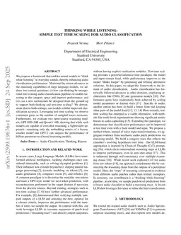 Thinking While Listening: Simple Test Time Scaling For Audio Classification