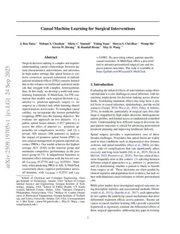 Causal Machine Learning for Surgical Interventions