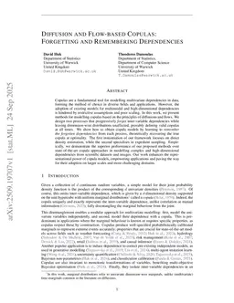 Diffusion and Flow-based Copulas: Forgetting and Remembering Dependencies