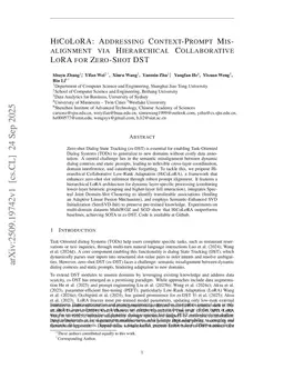 HiCoLoRA: Addressing Context-Prompt Misalignment via Hierarchical Collaborative LoRA for Zero-Shot DST