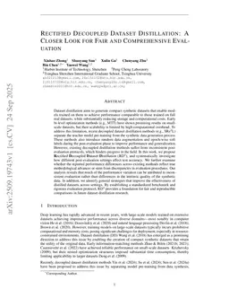 Rectified Decoupled Dataset Distillation: A Closer Look for Fair and Comprehensive Evaluation