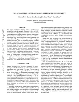 Can Audio Large Language Models Verify Speaker Identity?