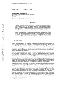 Frictional Q-Learning