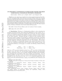 An Efficient Conditional Score-based Filter for High Dimensional Nonlinear Filtering Problems