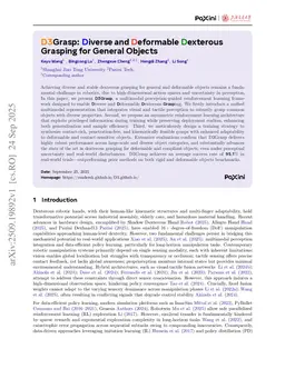 D3Grasp: Diverse and Deformable Dexterous Grasping for General Objects