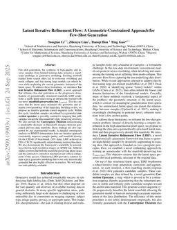 Latent Iterative Refinement Flow: A Geometric-Constrained Approach for Few-Shot Generation