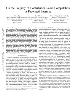 On the Fragility of Contribution Score Computation in Federated Learning