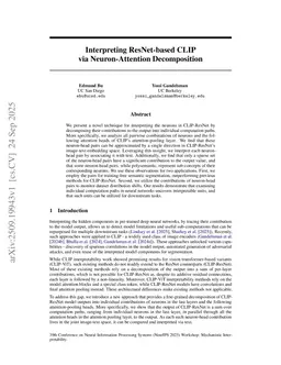 Interpreting ResNet-based CLIP via Neuron-Attention Decomposition