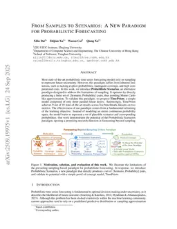 From Samples to Scenarios: A New Paradigm for Probabilistic Forecasting