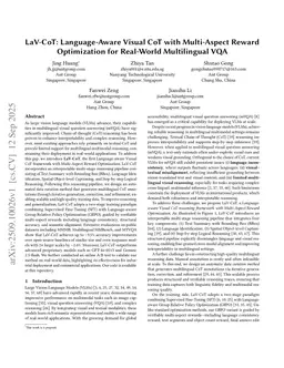 LaV-CoT: Language-Aware Visual CoT with Multi-Aspect Reward Optimization for Real-World Multilingual VQA