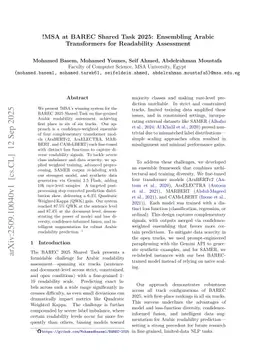 !MSA at BAREC Shared Task 2025: Ensembling Arabic Transformers for Readability Assessment