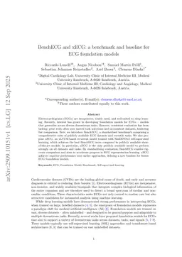 BenchECG and xECG: a benchmark and baseline for ECG foundation models