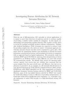 Investigating Feature Attribution for 5G Network Intrusion Detection