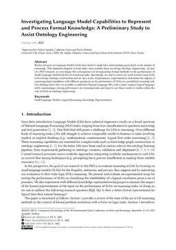Investigating Language Model Capabilities to Represent and Process Formal Knowledge: A Preliminary Study to Assist Ontology Engineering