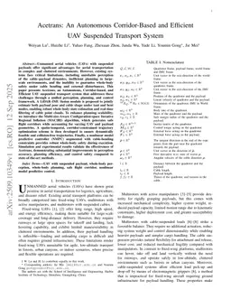 Acetrans: An Autonomous Corridor-Based and Efficient UAV Suspended Transport System