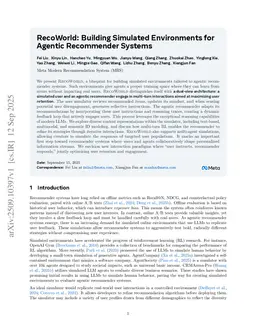 RecoWorld: Building Simulated Environments for Agentic Recommender Systems