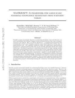 MatSKRAFT: A framework for large-scale materials knowledge extraction from scientific tables