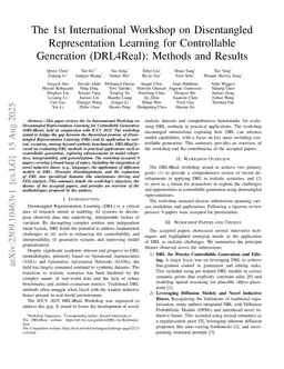 The 1st International Workshop on Disentangled Representation Learning for Controllable Generation (DRL4Real): Methods and Results