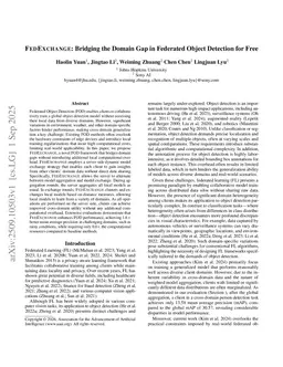 FEDEXCHANGE: Bridging the Domain Gap in Federated Object Detection for Free