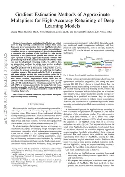 Gradient Estimation Methods of Approximate Multipliers for High-Accuracy Retraining of Deep Learning Models