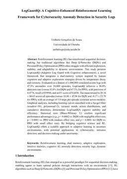 LogGuardQ: A Cognitive-Enhanced Reinforcement Learning Framework for Cybersecurity Anomaly Detection in Security Logs
