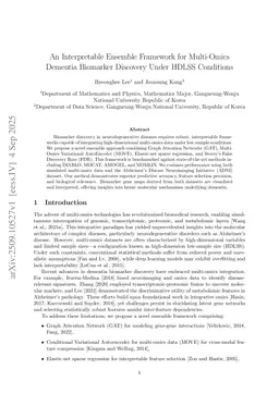 An Interpretable Ensemble Framework for Multi-Omics Dementia Biomarker Discovery Under HDLSS Conditions