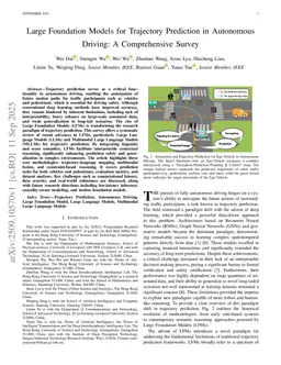 Large Foundation Models for Trajectory Prediction in Autonomous Driving: A Comprehensive Survey
