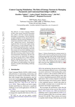 Context Copying Modulation: The Role of Entropy Neurons in Managing Parametric and Contextual Knowledge Conflicts
