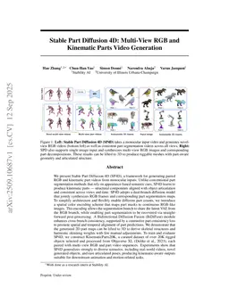 Stable Part Diffusion 4D: Multi-View RGB and Kinematic Parts Video Generation