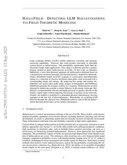 HalluField: Detecting LLM Hallucinations via Field-Theoretic Modeling