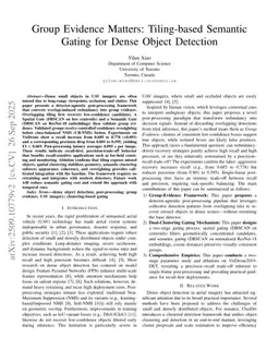 Group Evidence Matters: Tiling-based Semantic Gating for Dense Object Detection